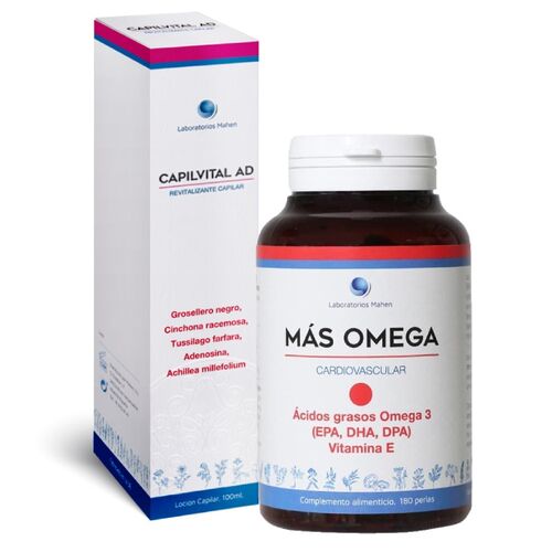 PACK MAS OMEGA 180 + CAPILVITAL AD